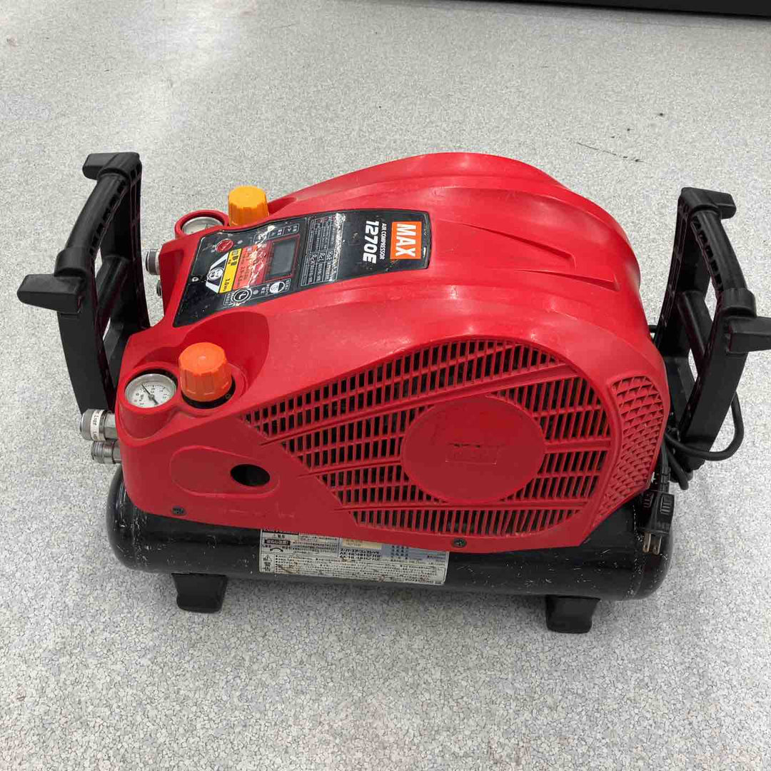 【ジャンク品】★マックス(MAX) エアコンプレッサー AK-HL1270E_レッド 保証なし【八潮店】