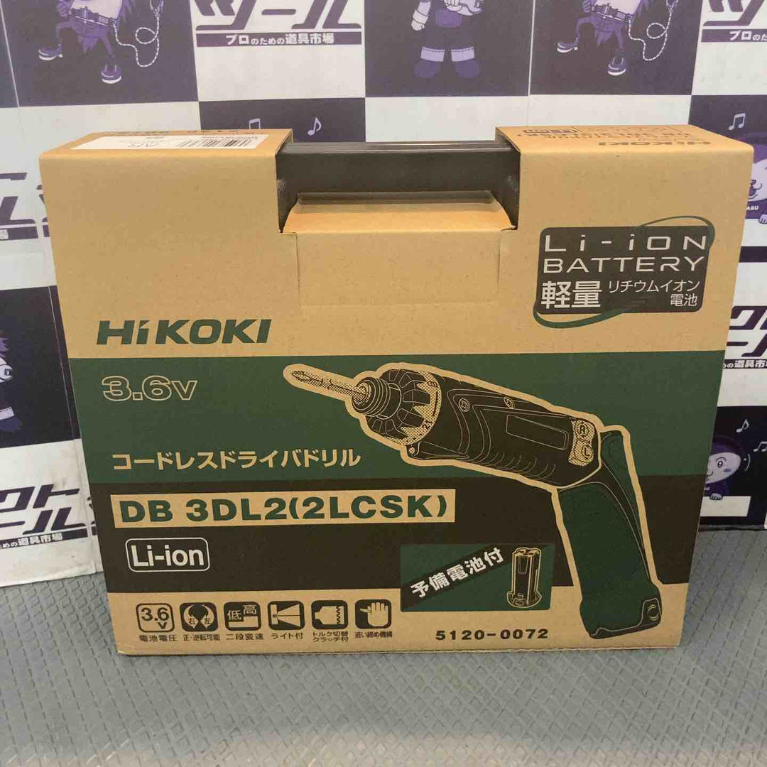 【未使用品】ハイコーキ(HIKOKI ※旧:日立工機)  3.6V コードレスペンドライバドリル   1.5Ah DB3DL2(2LCSK)【所沢店】