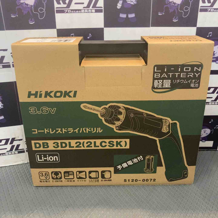 【未使用品】ハイコーキ(HIKOKI ※旧:日立工機)  3.6V コードレスペンドライバドリル   1.5Ah DB3DL2(2LCSK)【所沢店】