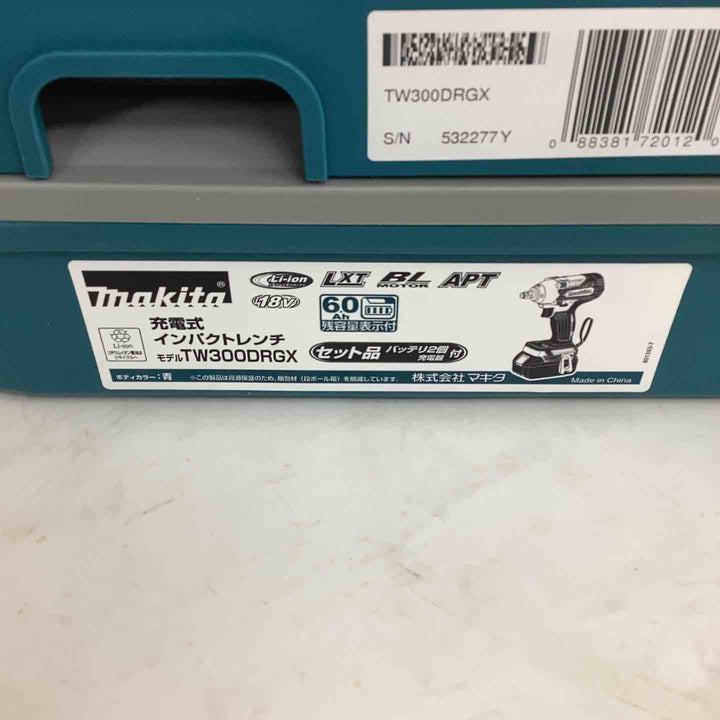 ★マキタ(makita) コードレスインパクトレンチ TW300DRGX【狭山】