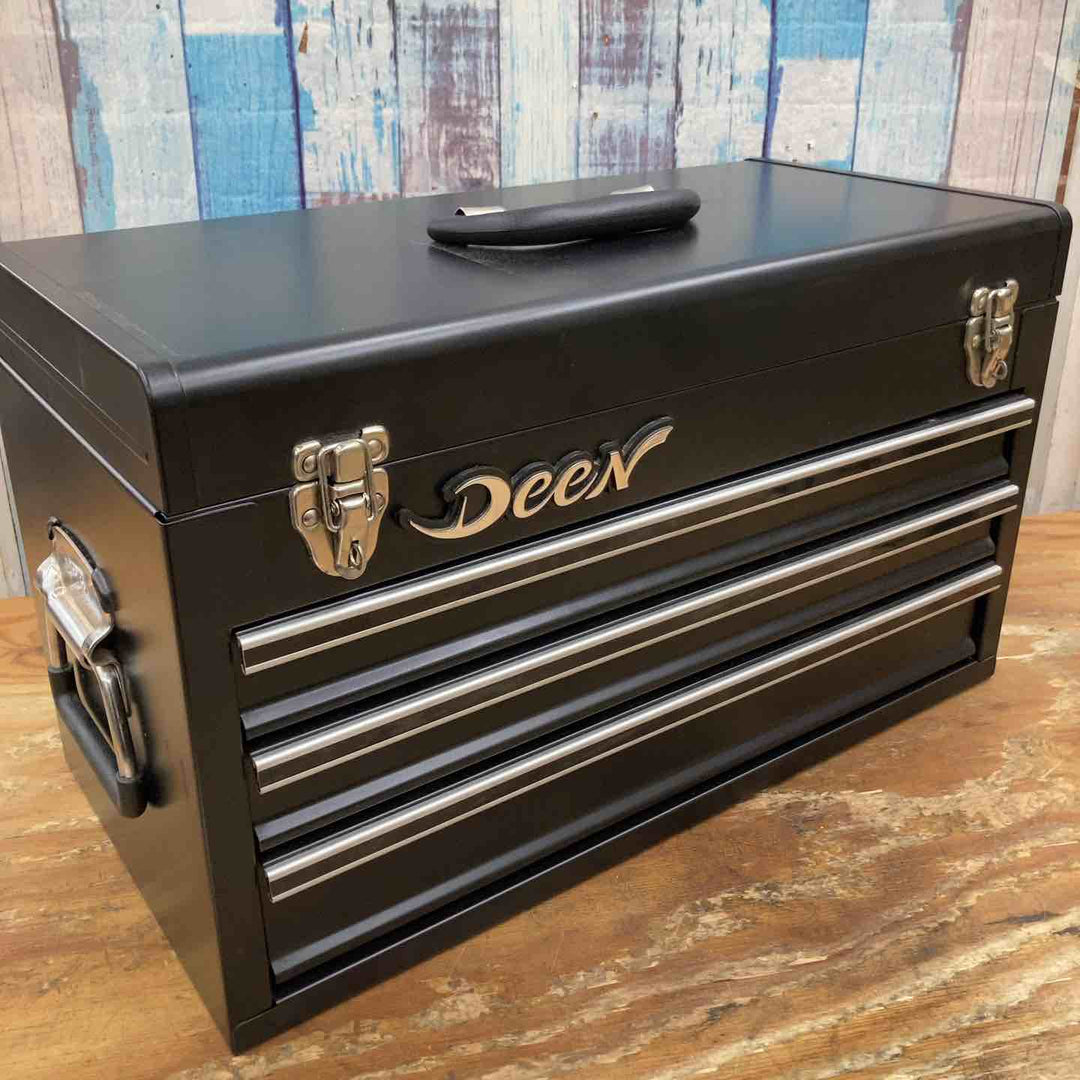 【中古品 / 店頭受取り限定】DEEN 3段チェスト 5段コンパクトキャビネットセット DNX2205ASET-- 黒 ブラック【千葉県柏市】