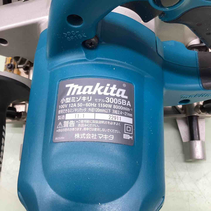 ☆マキタ(makita) 小型ミゾキリ 溝切  3005BA 100V 木材 飾り加工 深さ調整 軽量 敷居 鴨井 溝加工 【越谷店】