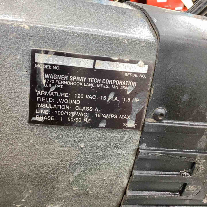 【店頭受取り限定】 WAGNER ワグナー エアレス塗装機 EP5000 左タイヤパンク 本体のみ 水通り 排出確認済み 【越谷店】