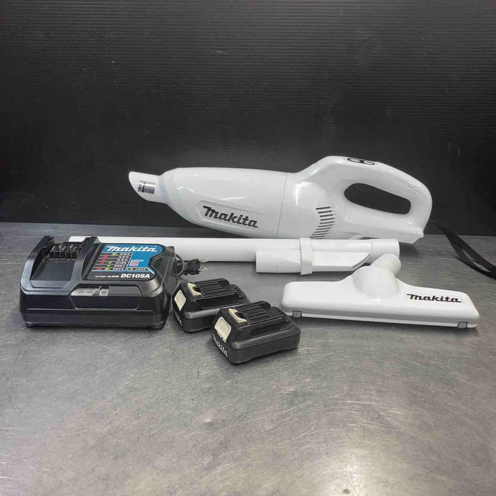 【中古品】 マキタ(makita) コードレスクリーナー CL108FDSHW バッテリー2個付き 【東大和店】