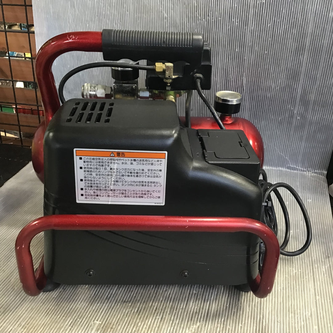 〇藤原産業 (SK11) オイルレス エアーコンプレッサー SR-045 タンク容量 4L SR-L04SPT-01【草加店】