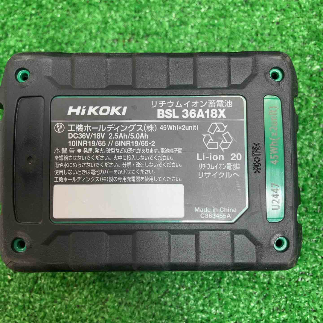 【未使用品】★ハイコーキ(HIKOKI ※旧:日立工機) リチウムイオンバッテリー 36V/2.5Ah BSL36A18X　5個セット【川崎店】