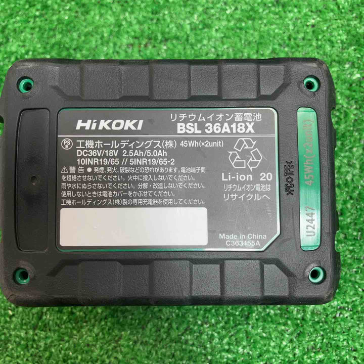 【未使用品】★ハイコーキ(HIKOKI ※旧:日立工機) リチウムイオンバッテリー 36V/2.5Ah BSL36A18X　5個セット【川崎店】