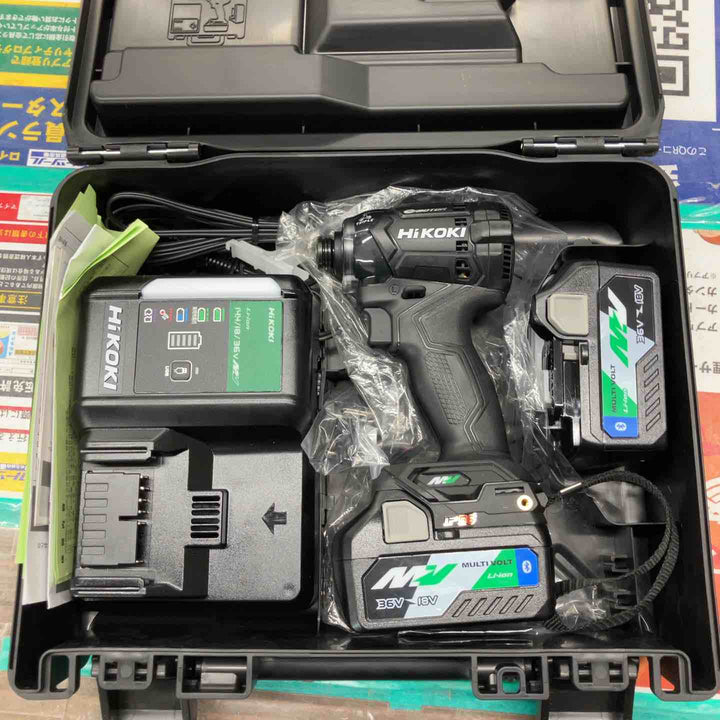 ★ハイコーキ(HIKOKI ※旧:日立工機) コードレスインパクトドライバ WH36DC(2XPS)(B) Bluetooth対応電池【戸田店】