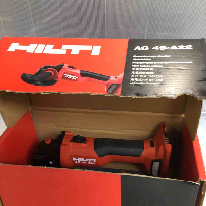 ◇HILTI ヒルティ 100mm充電式ディスクグラインダー AG 4S-A22(-100)【草加店】