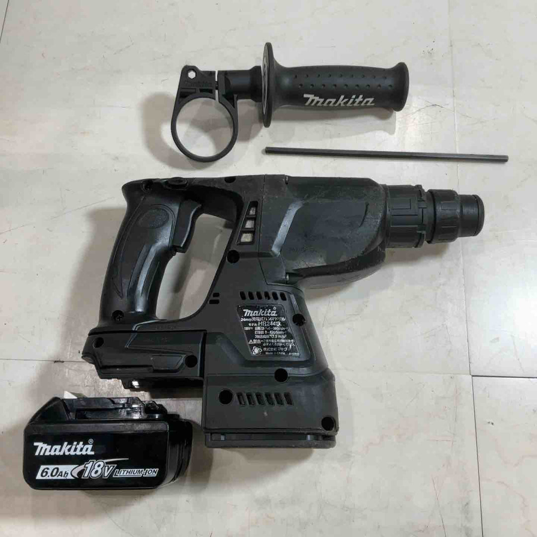 ★マキタ(makita) コードレスハンマドリル HR244DRGXB 18V 動作確認済み【川口店】