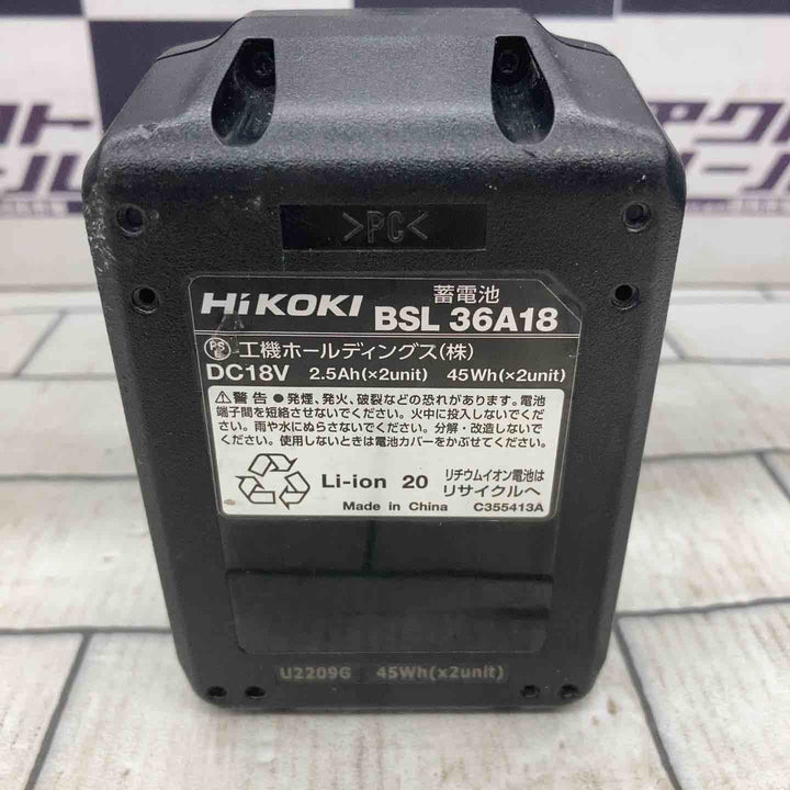 ★ハイコーキ(HIKOKI ※旧:日立工機) コードレス丸のこ C3606DA(SK)(NNB)【所沢店】