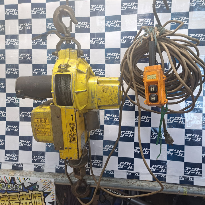 ◇トーヨーコーケン 電動ウインチ(ワイヤー) 微速付ベビーホイスト BH-820T【草加店】