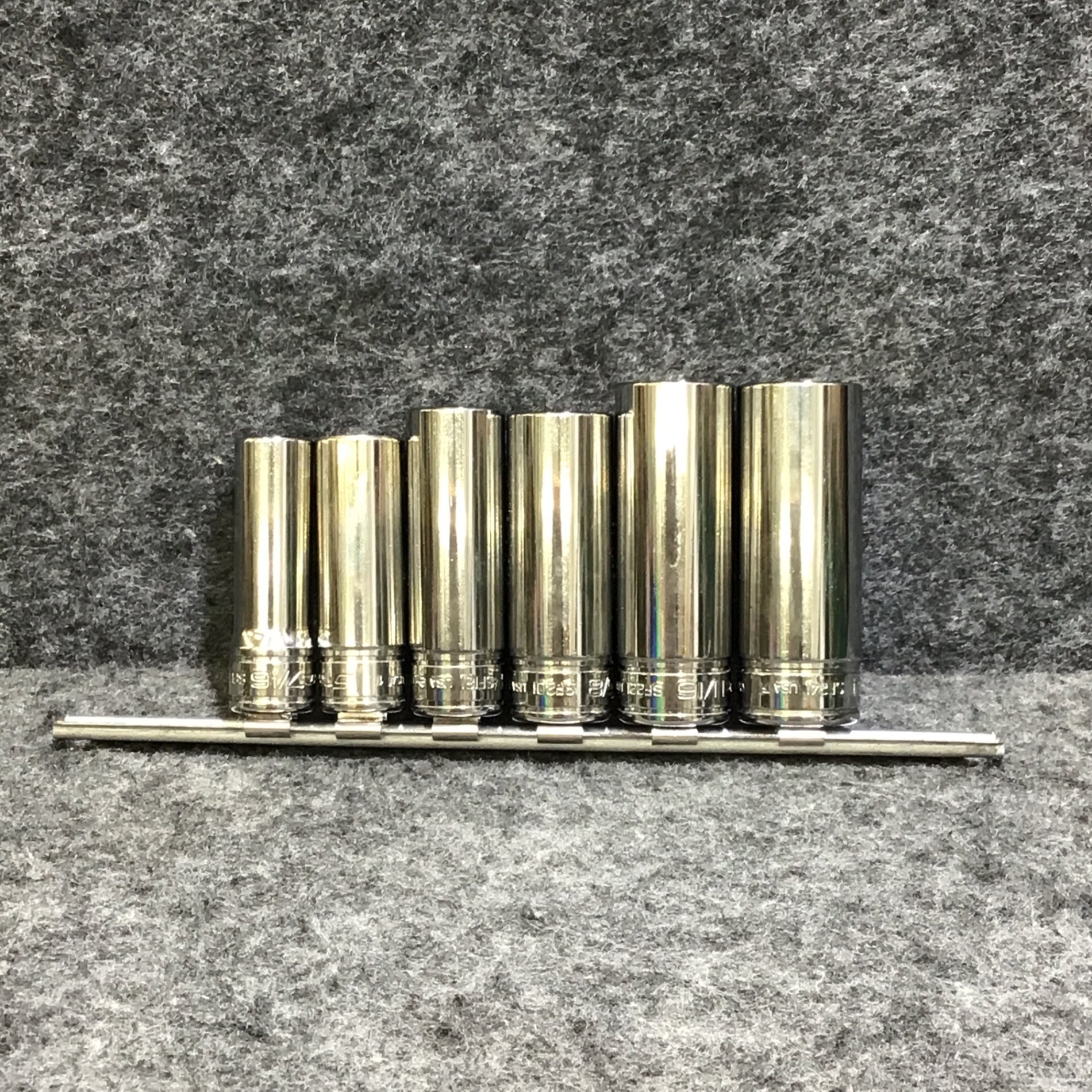 中古】スナップオン(Snap-on) 3/8SQ インチディープソケットセット 6個 