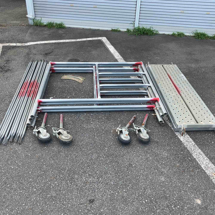 【店頭受取り限定】◇メーカー不明　組み立て式 ローリングタワー 2段 型式不明【八潮店】
