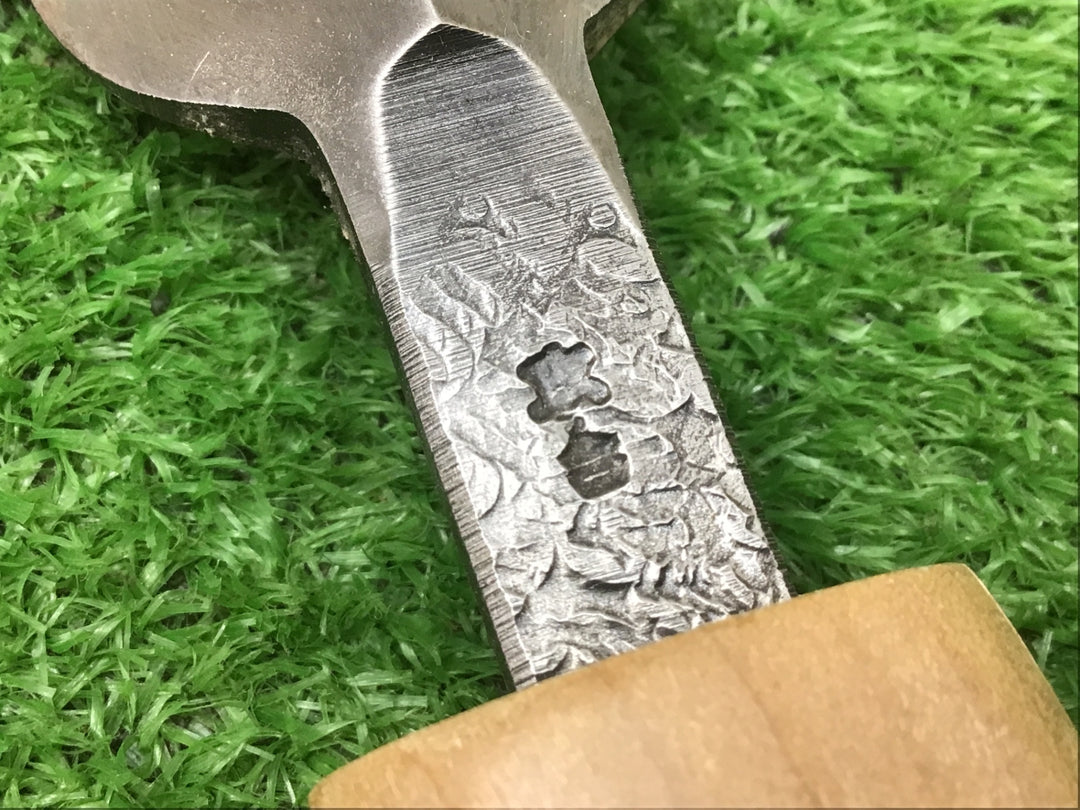 槍鉋　在銘 　突き鑿　特殊和工具　柄付  宮大工【富山店】♪Y5