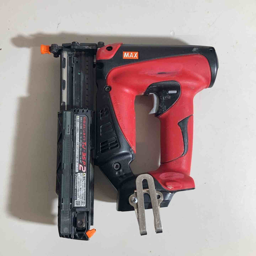◇マックス(MAX) コードレスピンネイラ TJ-35P2　充電器、10.8V3Ahバッテリー1つ付属【戸田店】