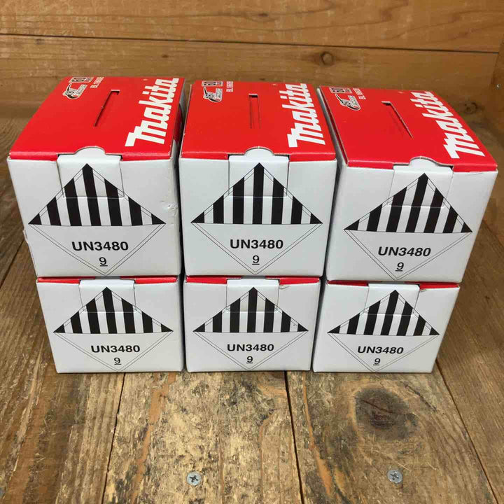 【未使用まとめ売り】純正品 マキタ(makita) リチウムイオンバッテリー 18V/6.0Ah BL1860B　6個セット　まとめ売り【所沢店】