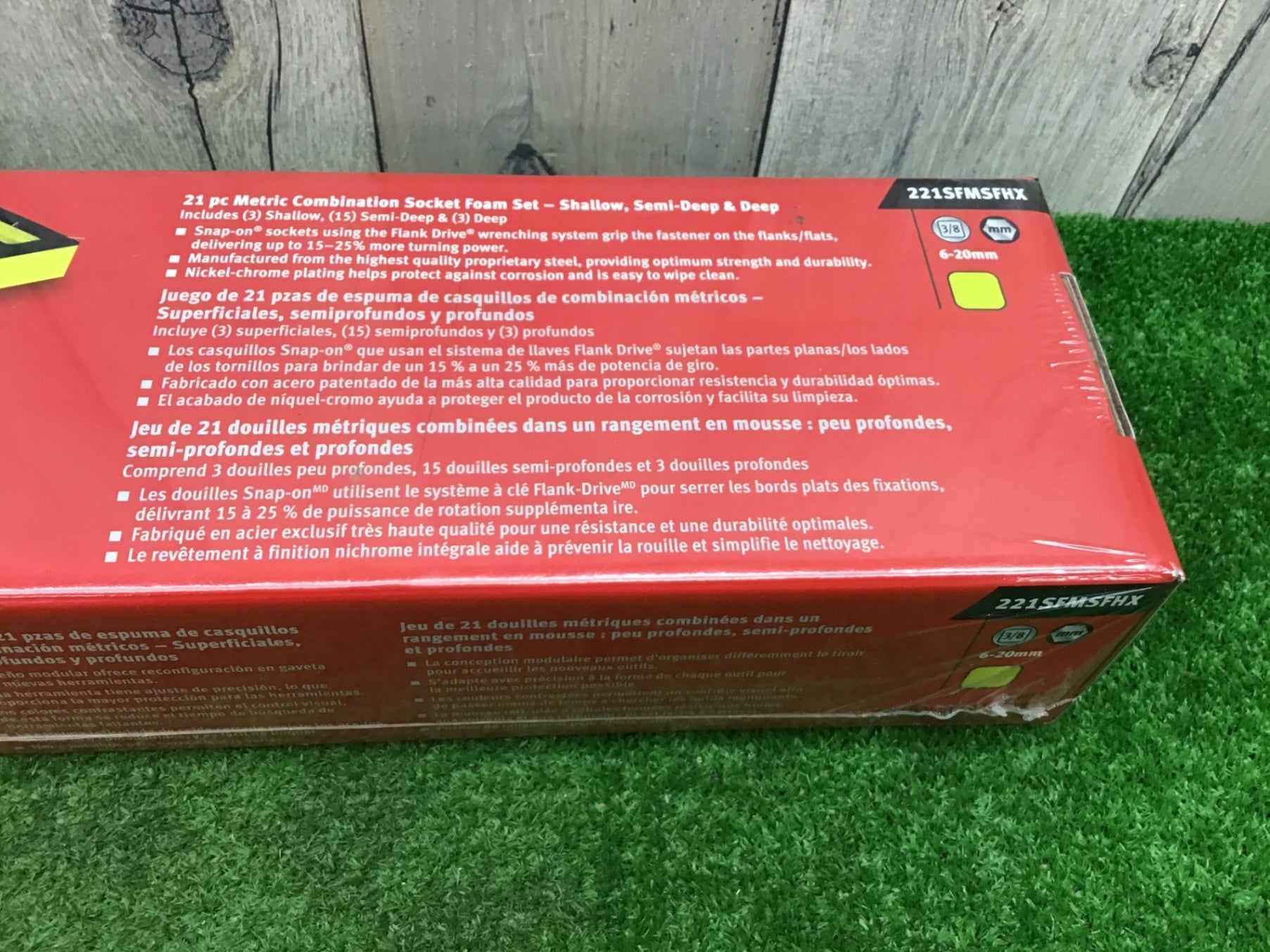 未開封品【未使用】Snap-onスナップオン 3/8 セミディープソケットセット21PCS 221SFMSFHX (イエロー)ホルダー付【岩槻店】 未開封品【未使用】Snap-onスナップオン 3/8 セミディープソケット