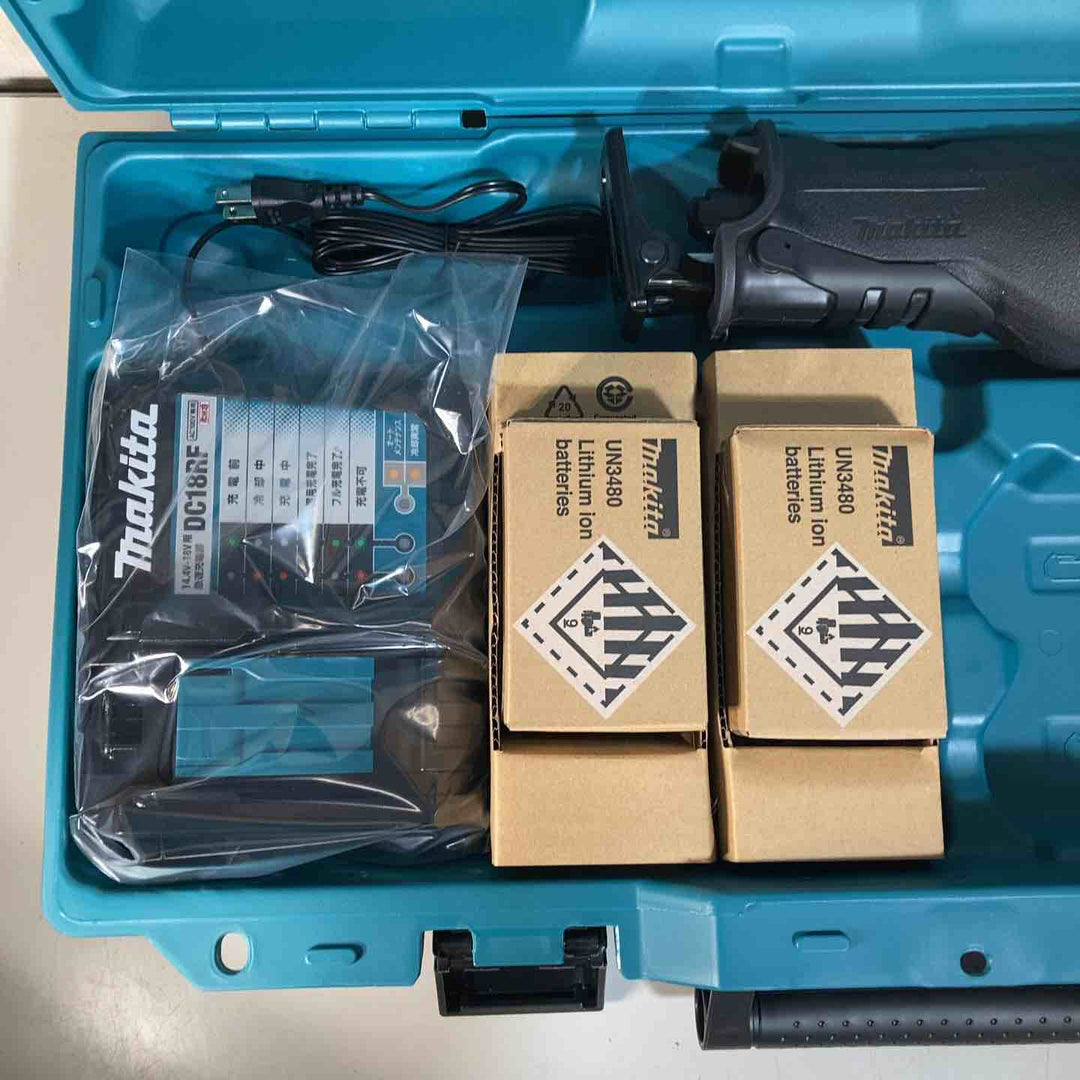 ★マキタ(makita)18V コードレスレシプロソー JR187DRGX バッテリー2個付属 純正品【戸田店】