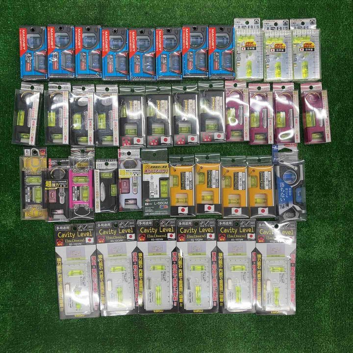 ▼18go【未開封/送料無料】水平器 磁石モデル マグネット付き 40個まとめ売り エビスダイヤモンド KOD シンワ等【川越店】