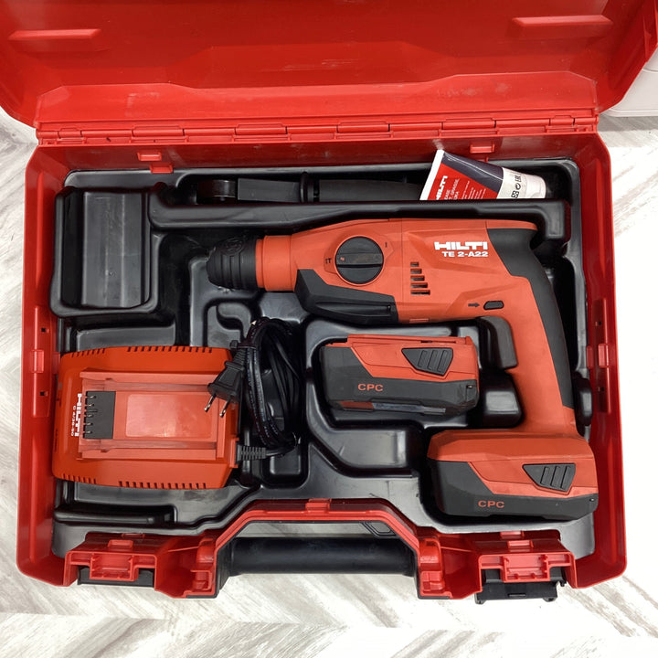 【店頭受取り限定】HILTI 充電式ロータリーハンマドリル TE2-A22【越谷店】