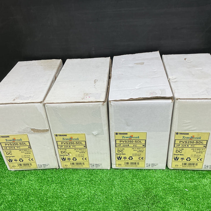 【未使用品】TERASAKI 寺崎 ノーヒューズブレーカー PVS250-SDL 3P225A 4点セット【電材館越谷店】