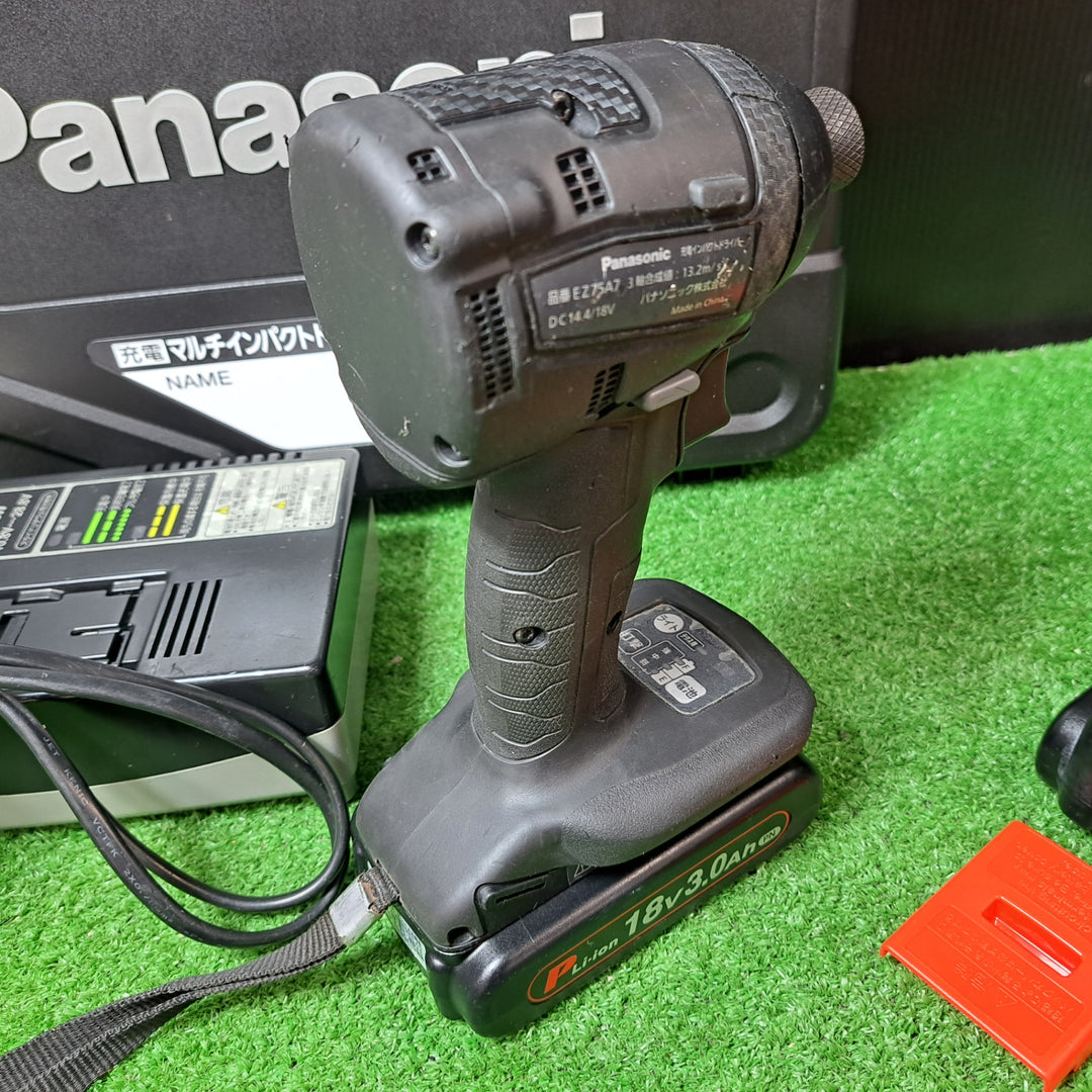 ◇パナソニック(Panasonic) コードレスインパクトドライバ EZ75A7PN2G-B ブラック【岩槻店】