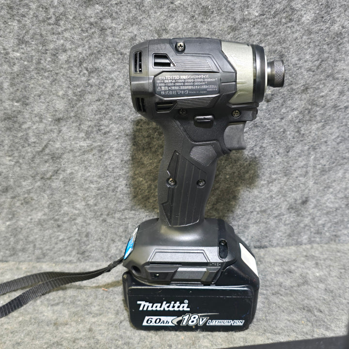 【未使用 本体・充電器+中古 バッテリ×2個のフルセット品！】マキタ(makita) コードレスインパクトドライバー TD173DRGXB【桶川店】