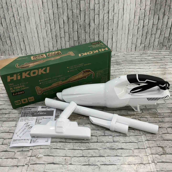★ハイコーキ(HIKOKI ※旧:日立工機) コードレスクリーナー R18DTC(NN)【川口店】