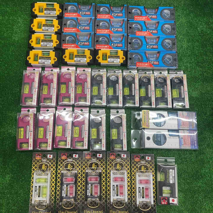 18go【未開封/送料無料】水平器 磁石モデル マグネット付き 40個まとめ売り エビスダイヤモンド KOD シンワ等【川越店】