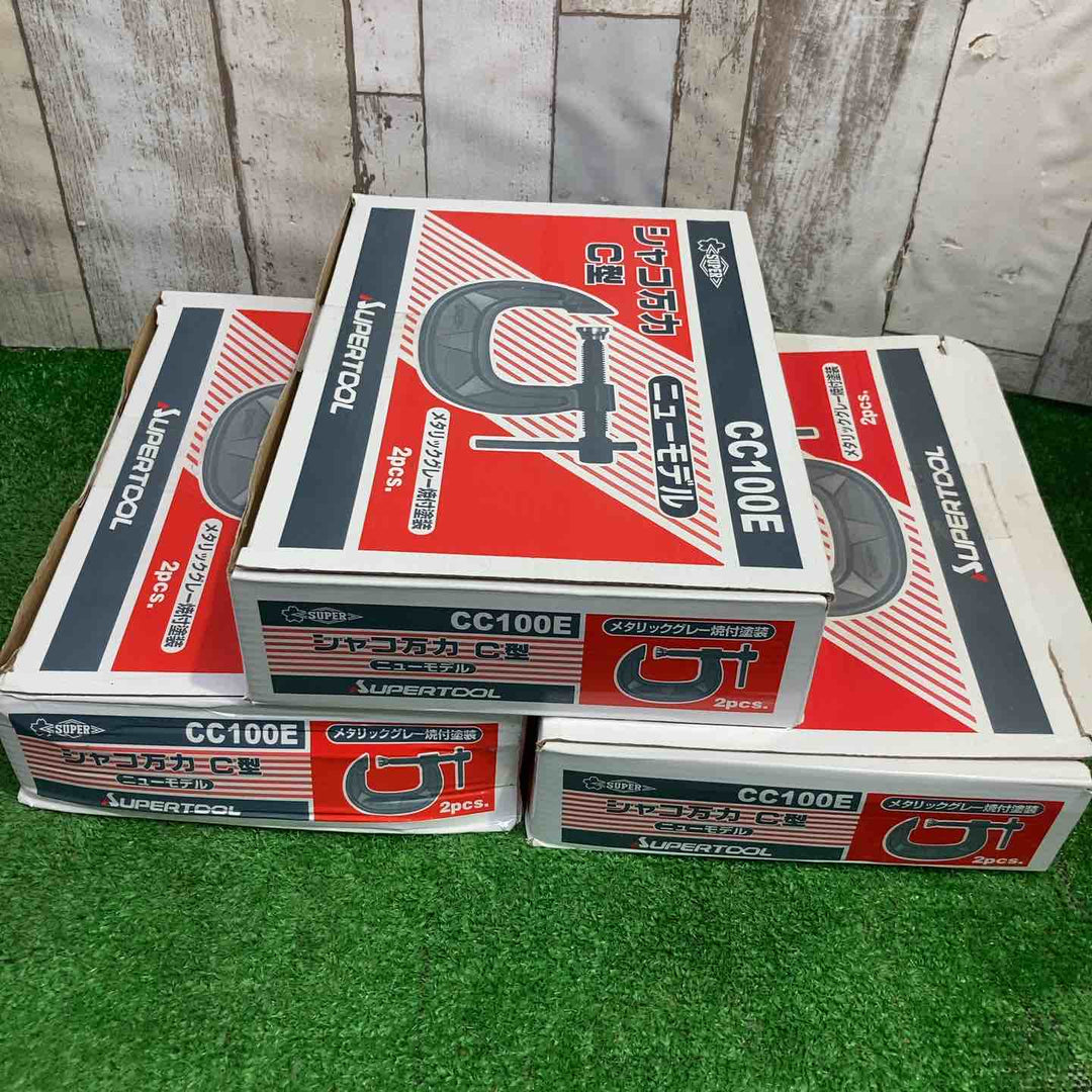 ◇スーパー シャコ万力(C型)100MM CC100E 2個入り3セット【町田店】