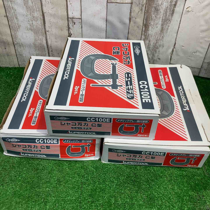 ◇スーパー シャコ万力(C型)100MM CC100E 2個入り3セット【町田店】