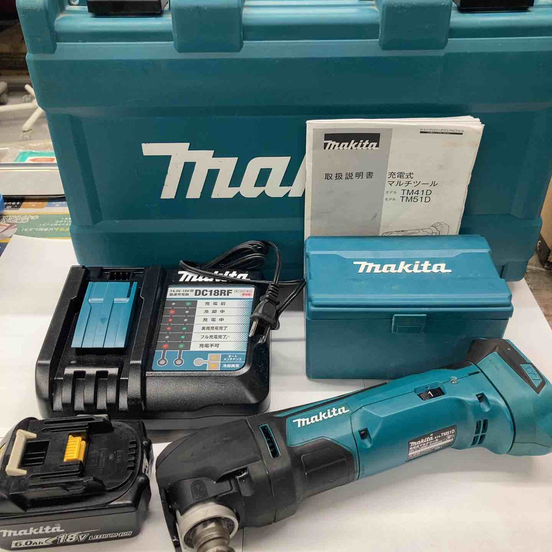 ★マキタ(makita)18V コードレスマルチツール TM51DRG 純正バッテリー1個付属【戸田店】