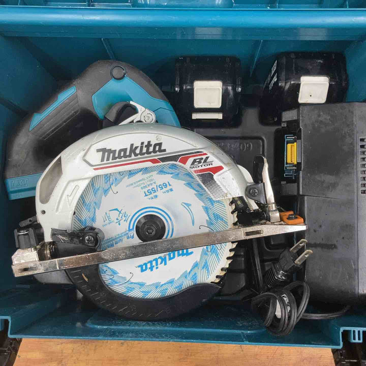 【中古品】★マキタ(makita) コードレス丸のこ HS631DRGX 165mm 18V フルセット【柏店】