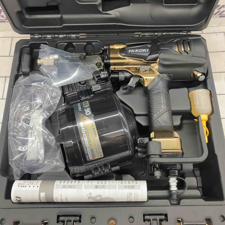 ★ハイコーキ(HIKOKI ※旧:日立工機) 高圧エア釘打ち機 NV90HR2(S)【所沢店】