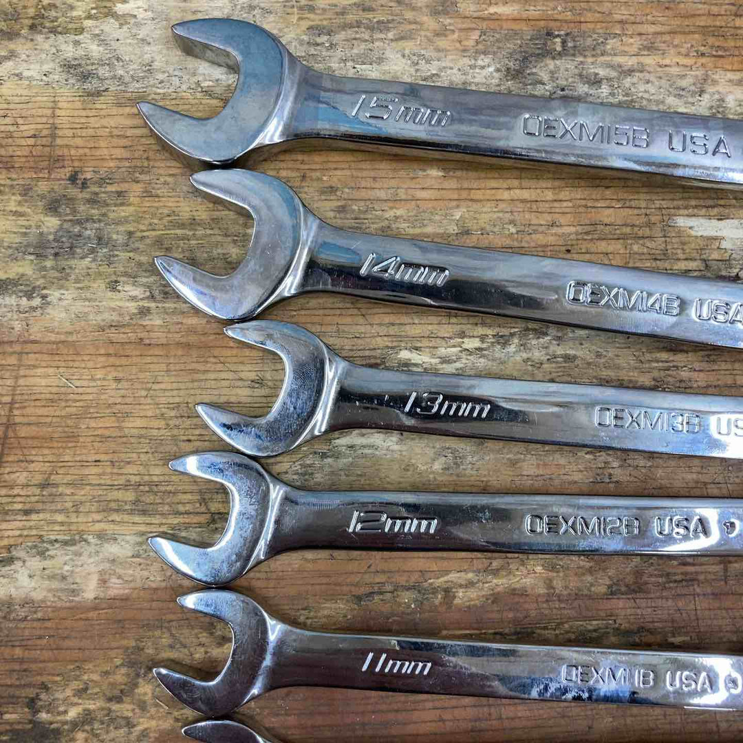 スナップオン(Snap-on) ショートコンビネーションレンチ 9本セット OEXM15B 14B 13B 12B 11B 10B 9B 8B 7B【柏店】