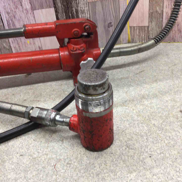 理研 手動油圧ポンプ 型式不明　先端 型式不明【八潮店】