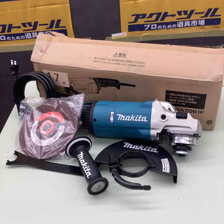 マキタ(makita) 180mm 100V ディスクグラインダ GA7061F 低振動 高耐久 最大出力2,200W サイドグリップ スーパージョイントシステム 【越谷店】
