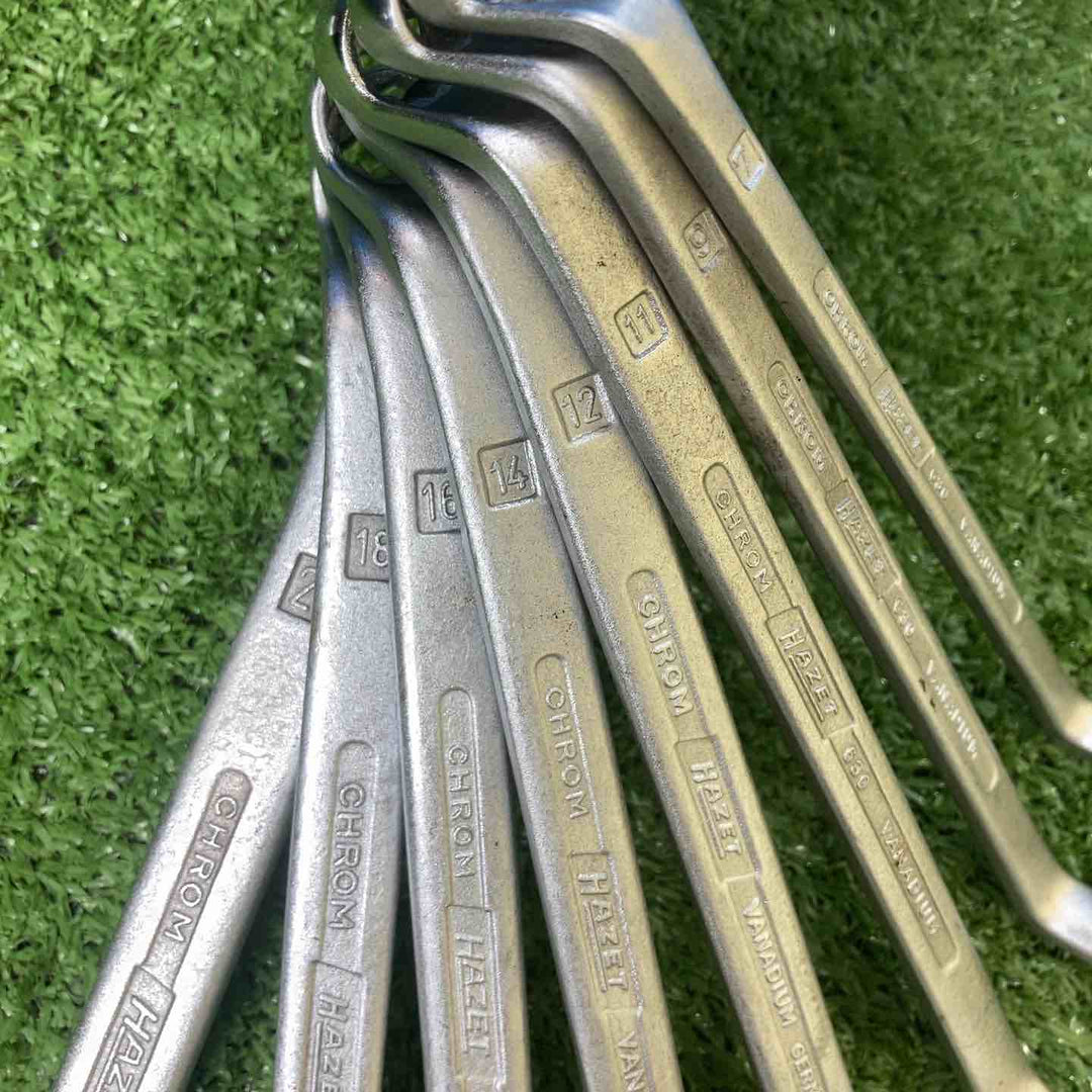 【美品】HAZET ダブルボックスエンドレンチ メガネレンチ 630シリーズ 8本【川崎店】