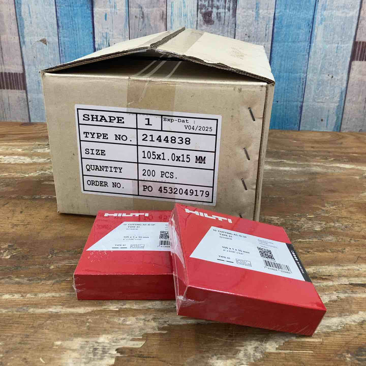 【未使用品】ヒルティ(HILTI) 切断砥石 AC-D SP 105X1.0X15mm TYPE 41 #2144838 金属 CUTTING【柏店】