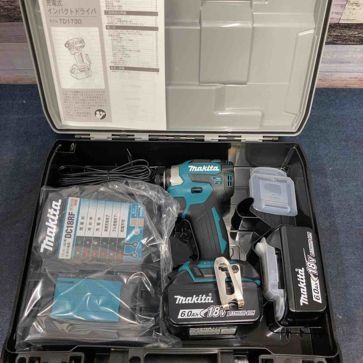 マキタ(makita) コードレスインパクトドライバー TD173DRGX・TD173DRGXB 計2台セット 18V 青・黒 フルセット【八潮店】
