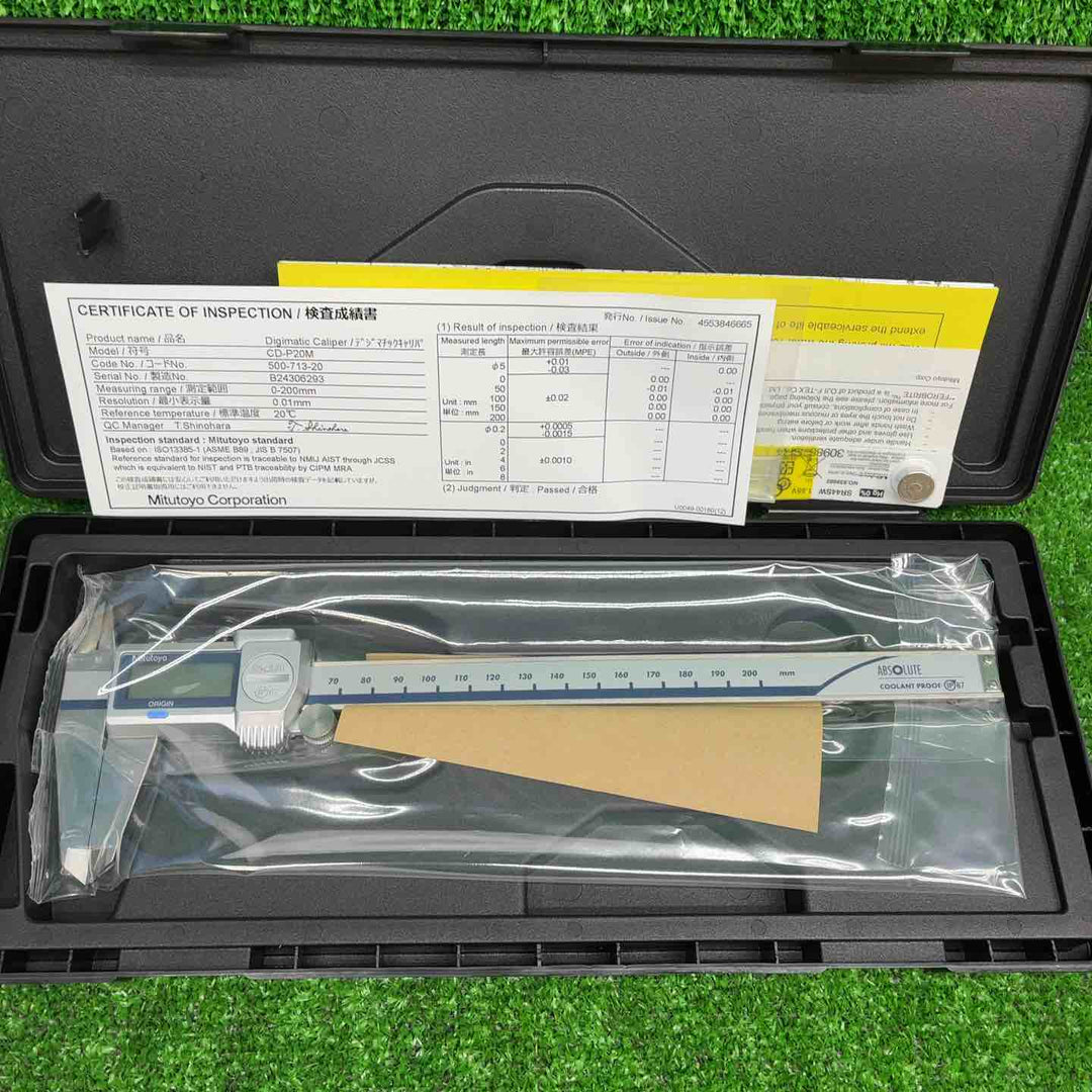 ミツトヨ(mitutoyo) ABS クーラントプルーフキャリパ CD-P20M 500-713-20【藤沢店】
