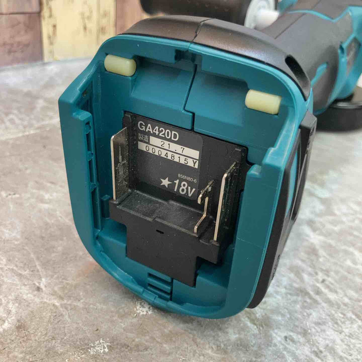 ★マキタ(makita) 100mmコードレスディスクグラインダ GA420DZ【八潮店】