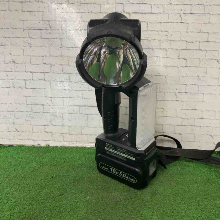 ◇パナソニック 充電LEDスポットワイドライト EZ37C6 (14.4V/18V/21.6V対応) スポット光1500lm ワイド光500lm 本体のみ(電池パック・充電器別売) 作業灯 ワークライト 投光器 ブラック EZ37C6X-B【町田店】