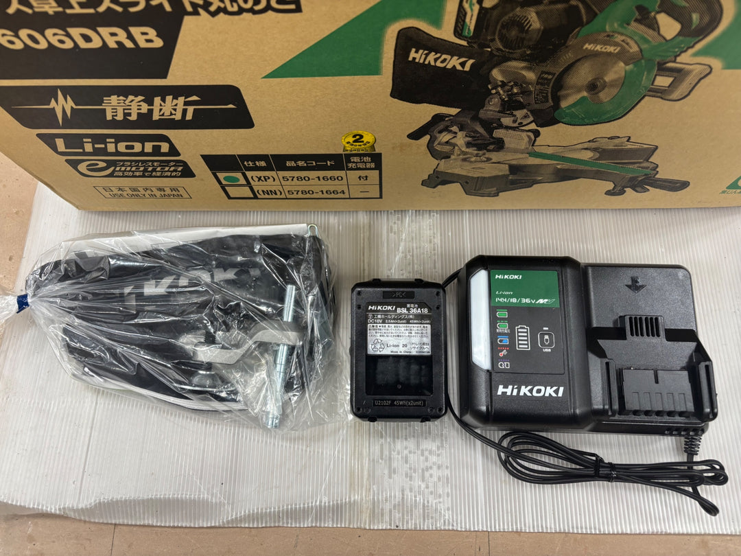 ★ハイコーキ(HIKOKI ※旧:日立工機) コードレス卓上スライド丸のこ C3606DRB(XP)【草加店】