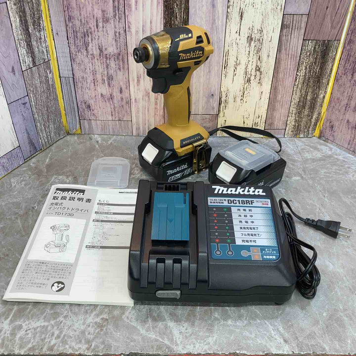 ☆マキタ(makita) コードレスインパクトドライバー TD173DGXPY LTX20周年限定色 プレミアムイエロー【八潮店】