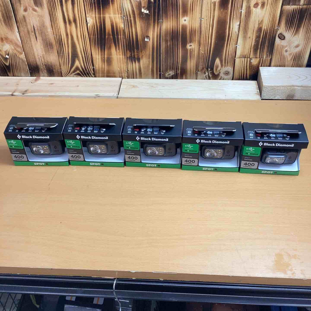 Black Diamond スポット400-R グラファイト 防水機能付き 5個セット 86 グラム軽量型【越谷店】