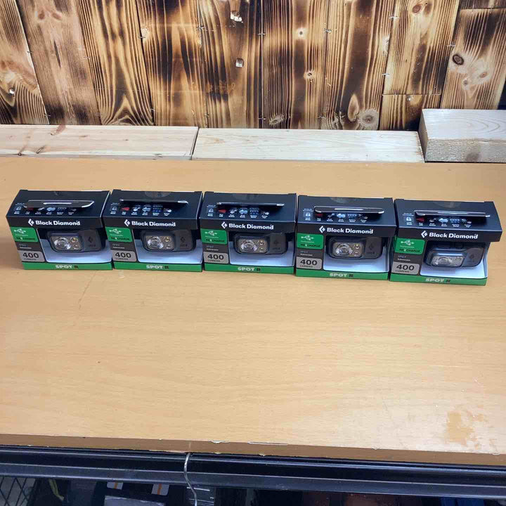 Black Diamond スポット400-R グラファイト 防水機能付き 5個セット 86 グラム軽量型【越谷店】