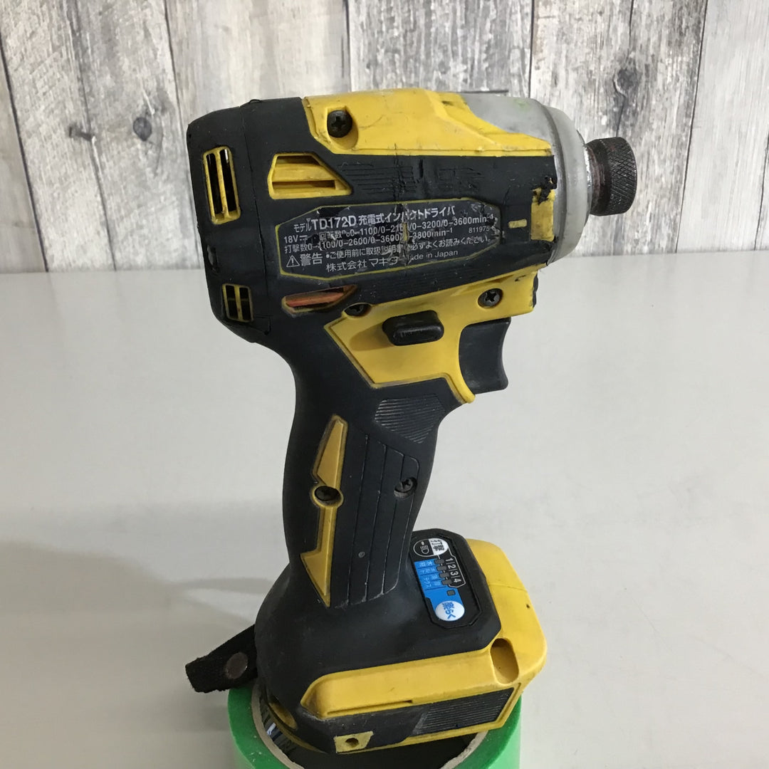 【中古品】★マキタ(makita) 18V コードレスインパクトドライバー TD172DZFY 本体のみ【戸田店】