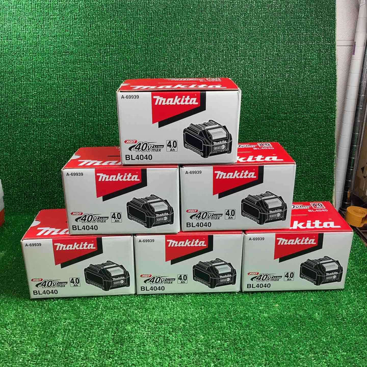 マキタ(makita) リチウムイオンバッテリー 40Vmax/4.0Ah BL4040　6個セット！【川崎店】